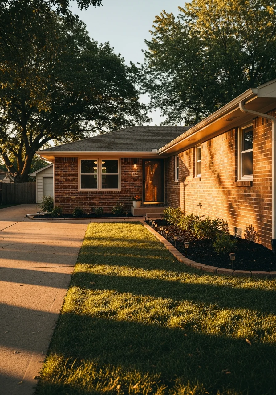 Haysville home exterior with front yard landscaping and entrance detail.