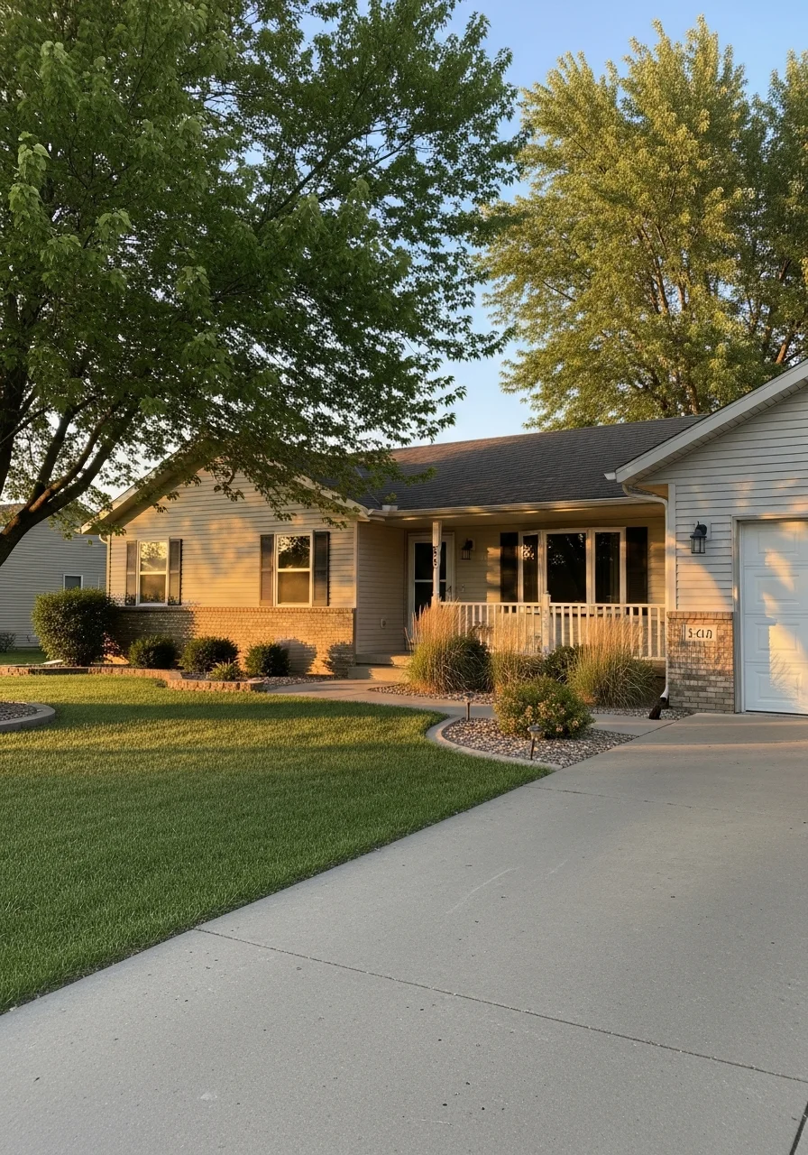 Valley Center home exterior with surrounding grounds and landscape detail.